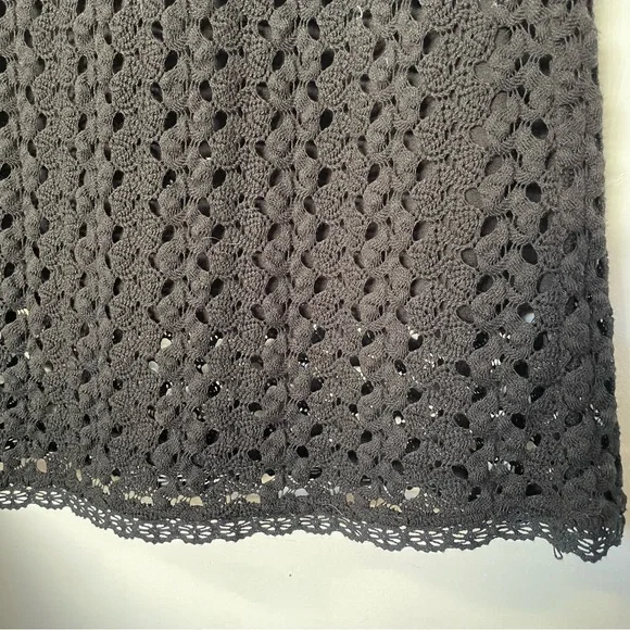 Free People Zanna Amhurst Black Crochet Dress Womens Medium - Picture 10 of 13